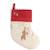 Chaussette de noël Renard coton biologique Rouge, écru, marron 1 - vertbaudet enfant 