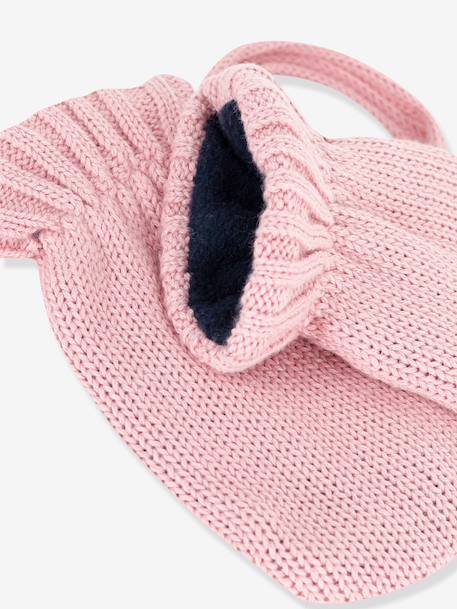 Moufles bébé fille tricot doublé polaire blanc 2 - vertbaudet enfant 