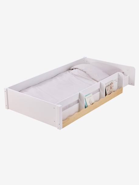 Lit enfant évolutif avec rangements WAVY 90x190cm blanc 4 - vertbaudet enfant 