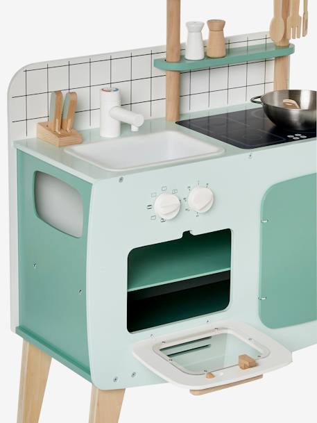 Cuisine en bois FSC® design caramel+vert 17 - vertbaudet enfant 