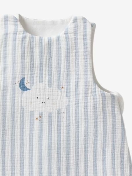 Gigoteuse été en gaze de coton DANS LES NUAGES rayé bleu 3 - vertbaudet enfant 