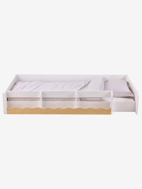 Lit enfant évolutif avec rangements WAVY 90x190cm blanc 5 - vertbaudet enfant 