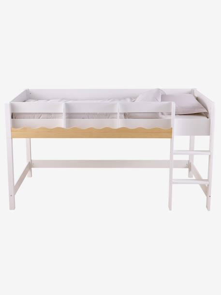 Lit enfant évolutif avec rangements WAVY 90x190cm blanc 3 - vertbaudet enfant 