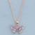 Collier papillon en strass Rose 2 - vertbaudet enfant 