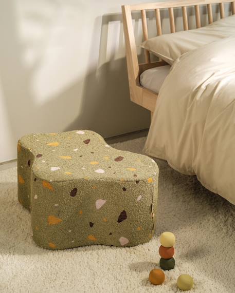 Pouf enfant nuage design terrazzo Terrazzo marble+Terrazzo moss+Terrazzo sand 10 - vertbaudet enfant 
