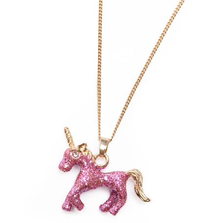 Set collier et bague licorne rose pailletée Rose 2 - vertbaudet enfant 
