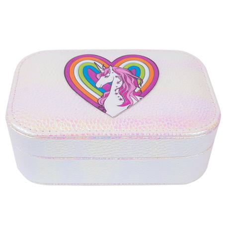 Coffret à bijoux irisé licorne précieuse Blanc 1 - vertbaudet enfant 