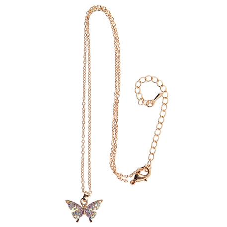 Collier papillon en strass Rose 1 - vertbaudet enfant 