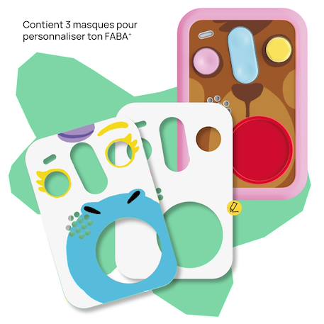 Coque de protection patapum pour conteuse FABA+ Bleu+Jaune+Rose+Rouge 11 - vertbaudet enfant 