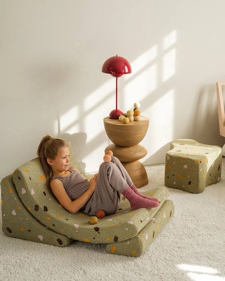 Pouf enfant nuage design terrazzo Terrazzo marble+Terrazzo moss+Terrazzo sand 12 - vertbaudet enfant 