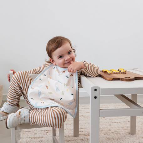 Grand bavoir avec poche happy fruits sky Bleu 6 - vertbaudet enfant 