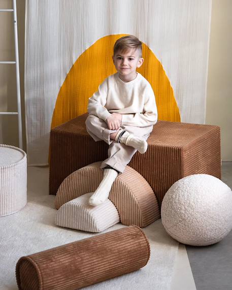 Coussin enfant rouleau Blueberry blue+Brown sugar+Marshmallow+Peppermint green+Pink mousse+Toffee 29 - vertbaudet enfant 