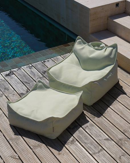 Pouf extérieur enfant carré coussin de sol outdoor Azure+Dune+Herba+Pomegranate+Seashell+Terra 17 - vertbaudet enfant 