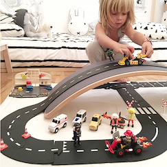 Jouet-Jeux d'imagination-Circuit souple route nationale