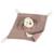 Doudou chien en gaze de coton sintra Beige+Vert de gris 2 - vertbaudet enfant 