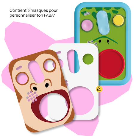 Coque de protection patapum pour conteuse FABA+ Bleu+Jaune+Rose+Rouge 3 - vertbaudet enfant 