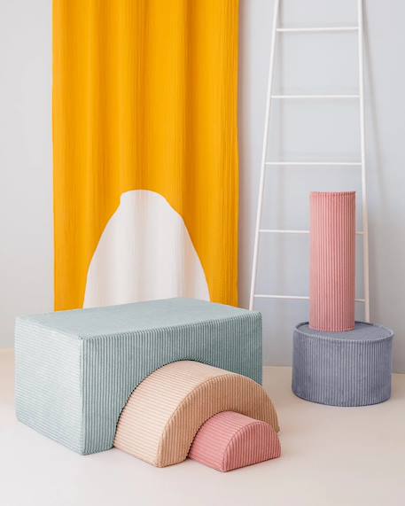Coussin enfant rouleau Blueberry blue+Brown sugar+Marshmallow+Peppermint green+Pink mousse+Toffee 23 - vertbaudet enfant 