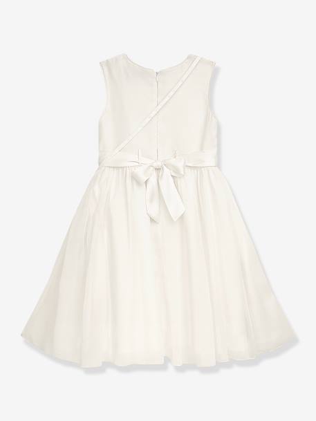 Robe festive en georgette DJOANA fille DANAMADE écru 2 - vertbaudet enfant 