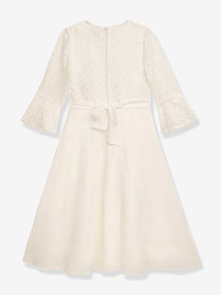 Robe de cérémonie DYVELINE dentelle fille DANAMADE écru 2 - vertbaudet enfant 