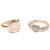 Set de 2 bagues ajustables kitty love Rose 1 - vertbaudet enfant 