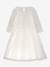Robe de fête DISABEL en dentelle avec jupe en tulle pailleté fille DANAMADE écru 4 - vertbaudet enfant 
