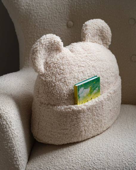 Coussin de rangement avec poche enfant - pochette en teddy Biscuit+Cream white+Guava+Matcha 6 - vertbaudet enfant 