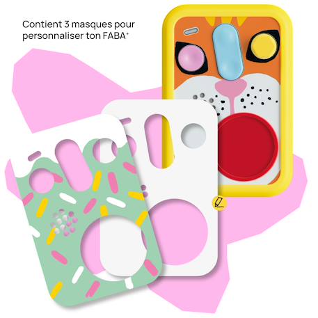Coque de protection patapum pour conteuse FABA+ Bleu+Jaune+Rose+Rouge 7 - vertbaudet enfant 
