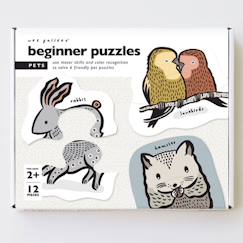 Jouet-Jeux éducatifs-Puzzles-6 puzzles animaux