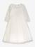 Robe de fête DISABEL en dentelle avec jupe en tulle pailleté fille DANAMADE écru 1 - vertbaudet enfant 