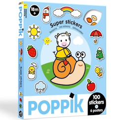 Jouet-Activités artistiques et musicales-6 posters + 100 stickers les saisons