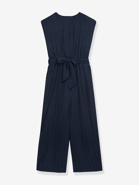 Combinaison festive DAJLIN plissée fille DANAMADE écru+marine 4 - vertbaudet enfant 