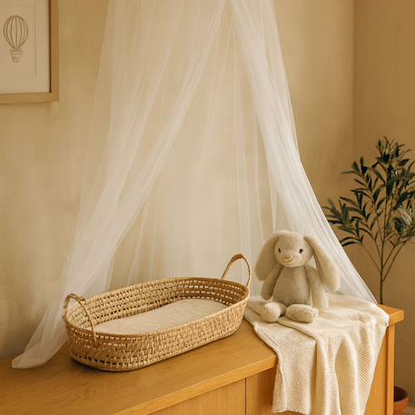 Panier à langer osier ovale Naturel 3 - vertbaudet enfant 