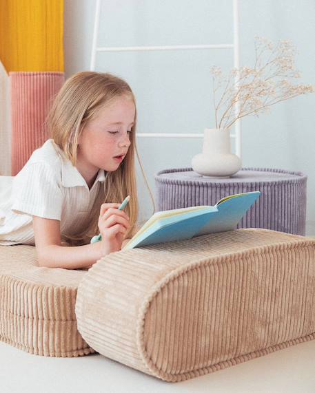Pouf enfant en velours côtelé Blueberry blue+Brown sugar+Marshmallow+Peppermint green+Pink mousse+Toffee 6 - vertbaudet enfant 
