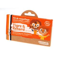 Jouet-Jeux d'imitation-Kit de maquillage 3 couleurs tigre et renard
