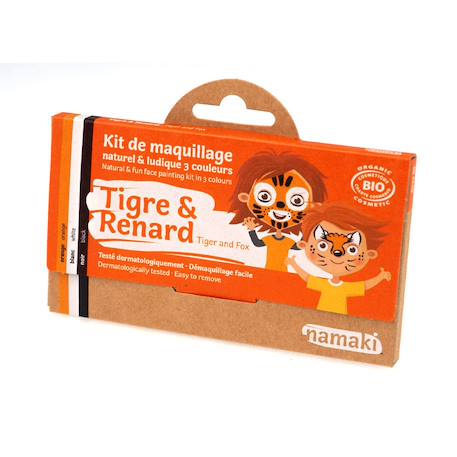 Kit de maquillage 3 couleurs tigre et renard Multicolore 1 - vertbaudet enfant 