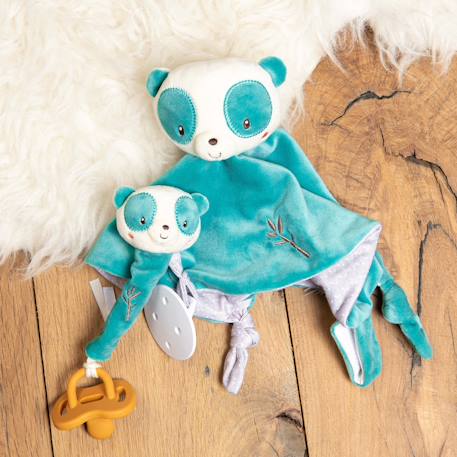 Peluche - accroche-tétine bamboo - panda - 13 cm Blanc 4 - vertbaudet enfant 