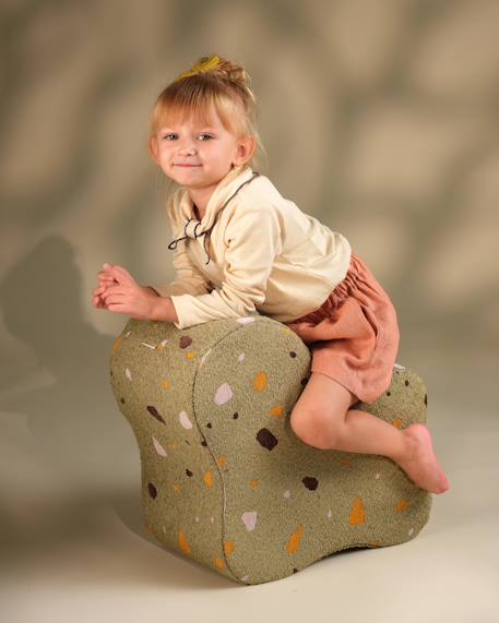 Pouf enfant nuage design terrazzo Terrazzo marble+Terrazzo moss+Terrazzo sand 11 - vertbaudet enfant 