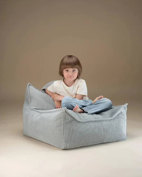 Pouf poire chambre enfant - fauteuil comfortable en velours côtelé Bluberry blue+Brown sugar+Marshmallow+Peppermint green+Pink mousse+Toffee 20 - vertbaudet enfant 