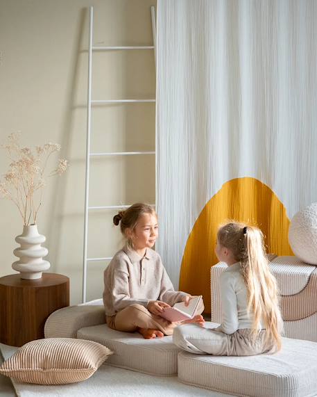 Fauteuil pliant enfant - pouf convertible en velours côtelé Blueberry blue+Brown sugar+Marshmallow+Peppermint green+Pink mousse+Toffee 14 - vertbaudet enfant 