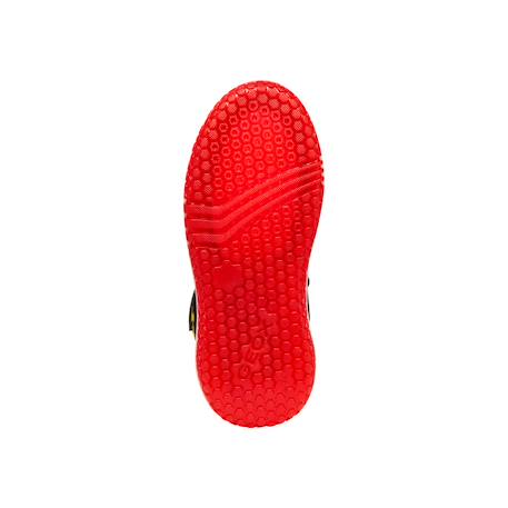 Baskets montantes  à scratch Noir rouge 6 - vertbaudet enfant 