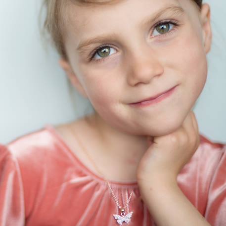 Collier papillon en strass Rose 4 - vertbaudet enfant 