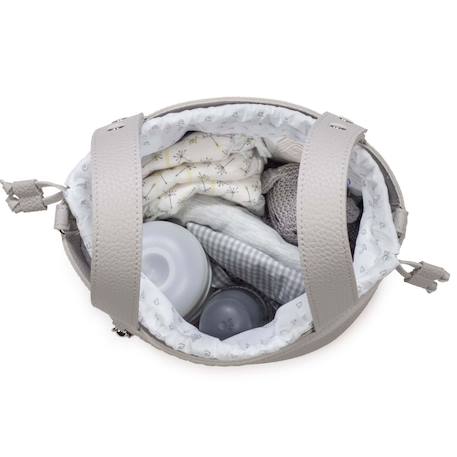 Sac à langer sac poussette bucket icon Camel+Écru+Gris+Vert 16 - vertbaudet enfant 