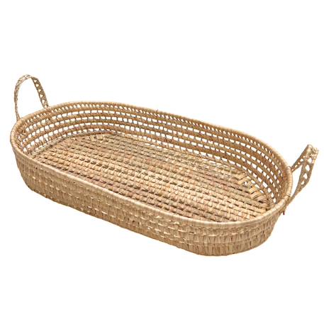 Panier à langer osier ovale Naturel 1 - vertbaudet enfant 