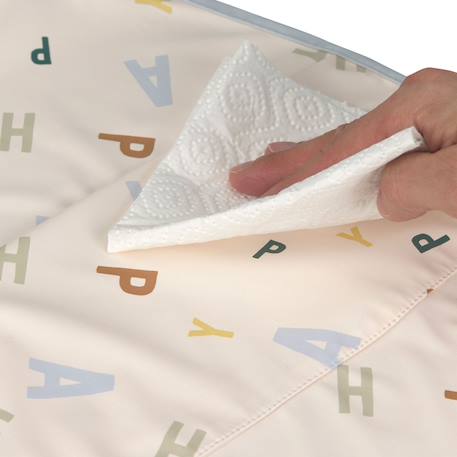 Grand bavoir avec poche happy fruits sky Bleu 3 - vertbaudet enfant 