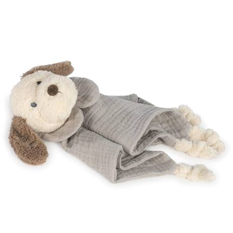 Doudou chien en gaze de coton sintra Beige+Vert de gris 7 - vertbaudet enfant 