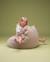 Pouf poire ours chambre enfant - fauteuil comfortable en velours Dusty beige+Misty green+Salted caramel 2 - vertbaudet enfant 