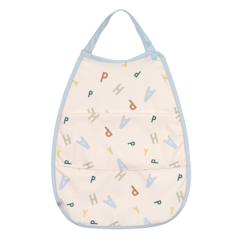 Puériculture-Grand bavoir avec poche happy fruits sky