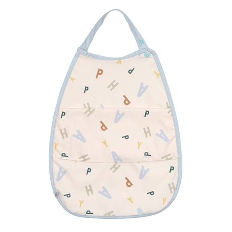 Grand bavoir avec poche happy fruits sky Bleu 1 - vertbaudet enfant 