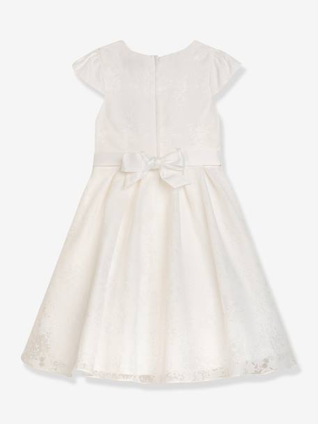 Robe de cérémonie DMILLA avec ceinture fleurie fille DANAMADE écru 2 - vertbaudet enfant 