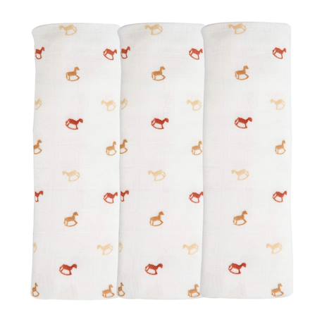 Lot de 3 langes bébé Beige 1 - vertbaudet enfant 